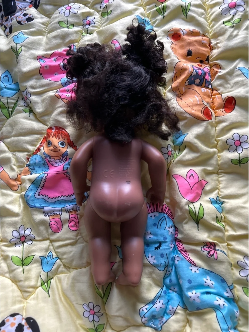 Hasbro baby alive  2017 Brown Curly Hair Baby Doll 12 Inch